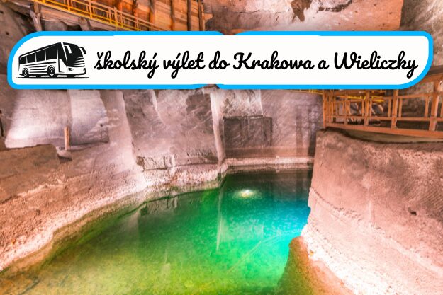 školský výlet do Krakowa a soľnej bane Wieliczka