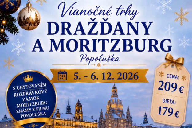 Vianočné trhy Dražďany s Moritzburg