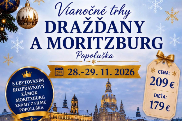 Vianočné trhy Dražďany s Moritzburg