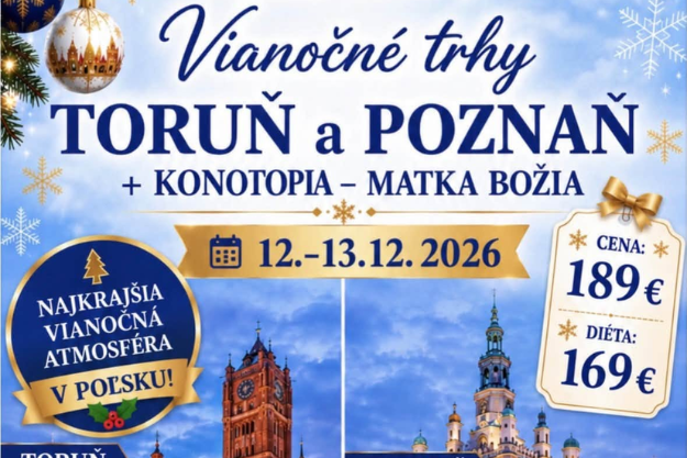 Vianočné trhy Toruň a Poznaň